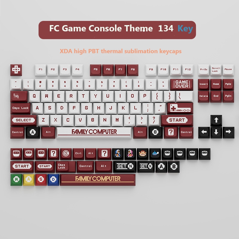 FC Theme Game Boy XDA Keycap Mechanical Customized Personalized Keycap ...