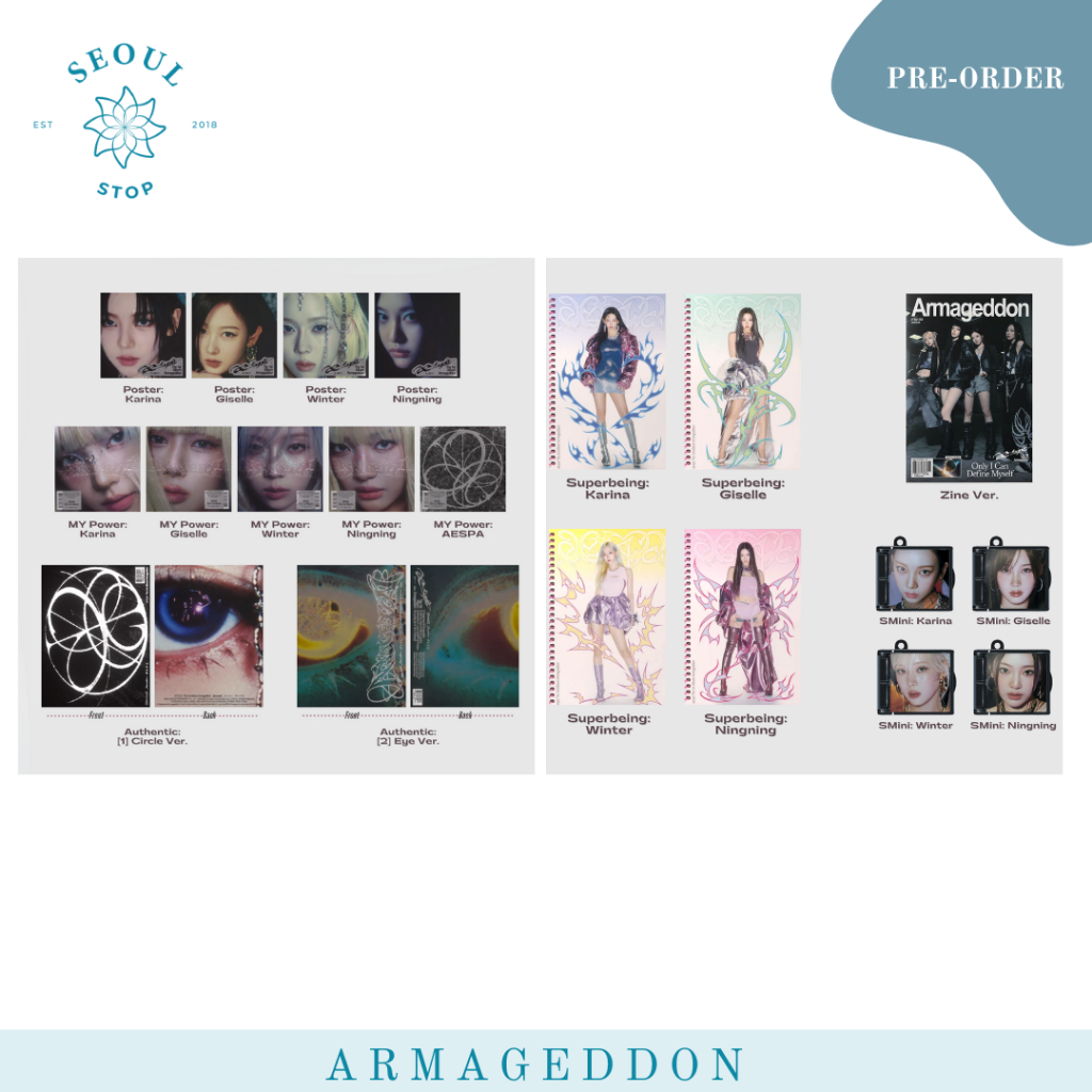 [PREORDER] AESPA THE 1ST ALBUM ARMAGEDDON ZINE AUTHENTIC SUPERBEING