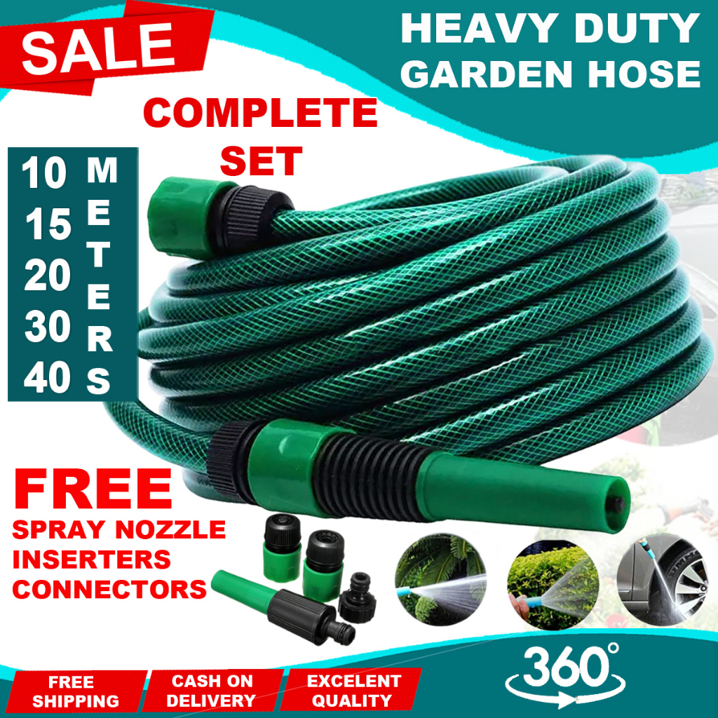 Water Hose, PVC Pressure washer, Garden Hose set, Heavy duty 10,15,20 ...