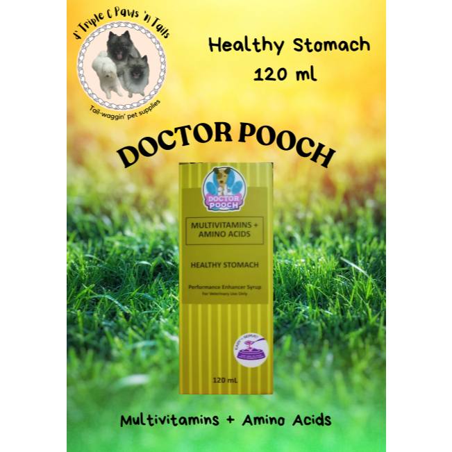 Doctor Pooch Healthy Stomach Multivitamins+Amino Acids 120ml | Shopee ...