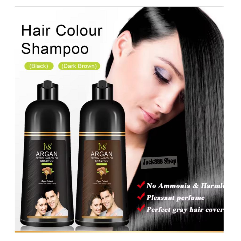 Argan Speedy Hair Color Professional Permanent Henna Halal Hair Shampoo For Men And Women 400ml 6903