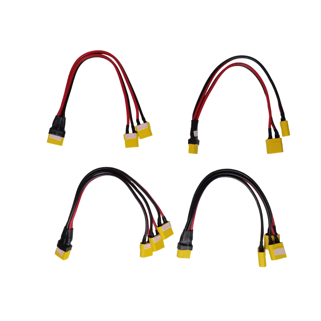 LINSYRC Adaptateur XT90 1 Femelle Vers 2 Mâles – Connecteur Parallèle Pour Batteries RC, Double Capacité, Pour Quadcoptères DJI Phantom