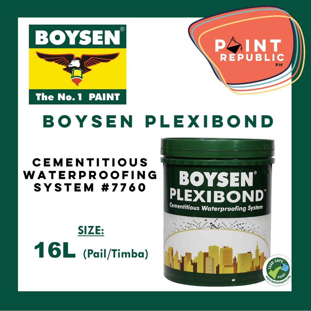 BOYSEN PLEXIBOND CEMENTITIOUS WATERPROOFING SYSTEM #7760 - 16L (TIN ...