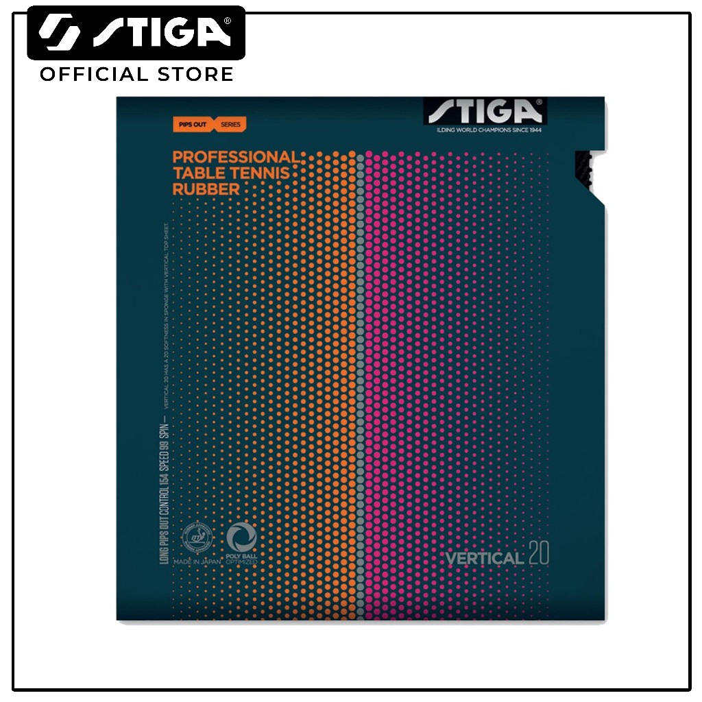 STIGA Vertical 20 Long Pimples Table Tennis Rubber | Shopee Philippines