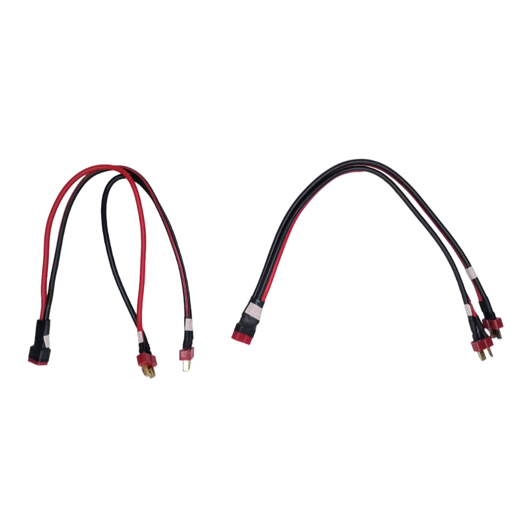 TEAM PC T-PLUG CONNECTOR FEMALE SERIES/ PARALLEL to DUAL T-PLUG MALE Y ...