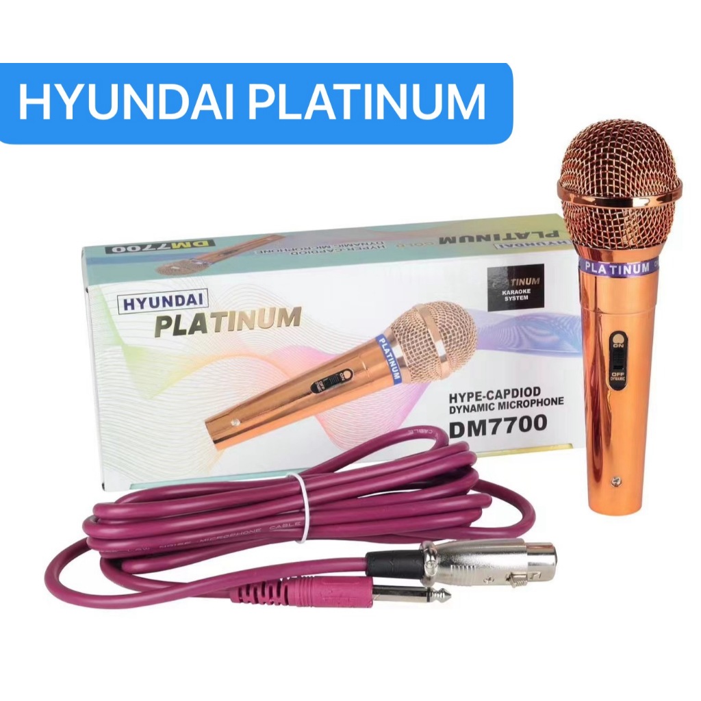 Hyundai Platinum Gold DM7700 Hyper-Gardioid Dynamic Microphone (tested ...