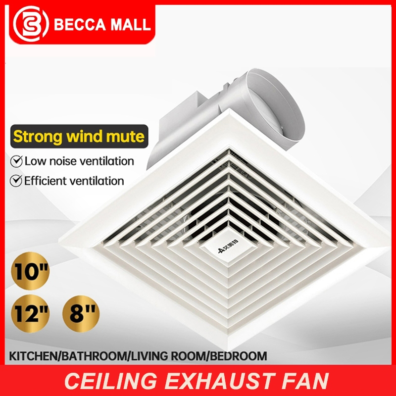 Ventilation Fan 6/8/10/12/14‘’Exhaust Fan Kitchen Bathroom Ceiling ...