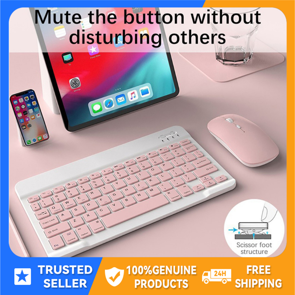 SUPERMAX NEW 10inch Wireless bluetooth keyboard mouse for laptop for ...