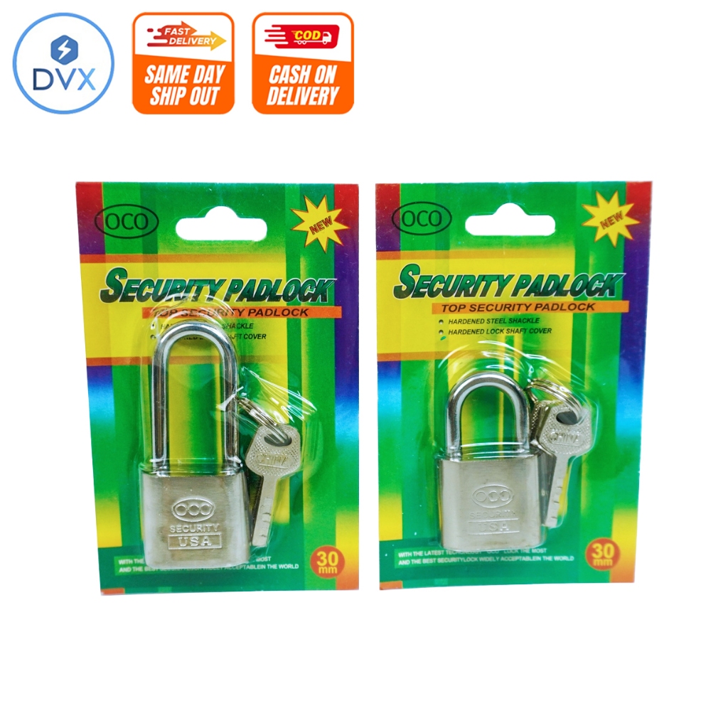 COD DVX 30mm Multipurpose Padlock with 3 Keys Anti-theft Lock Keys ...