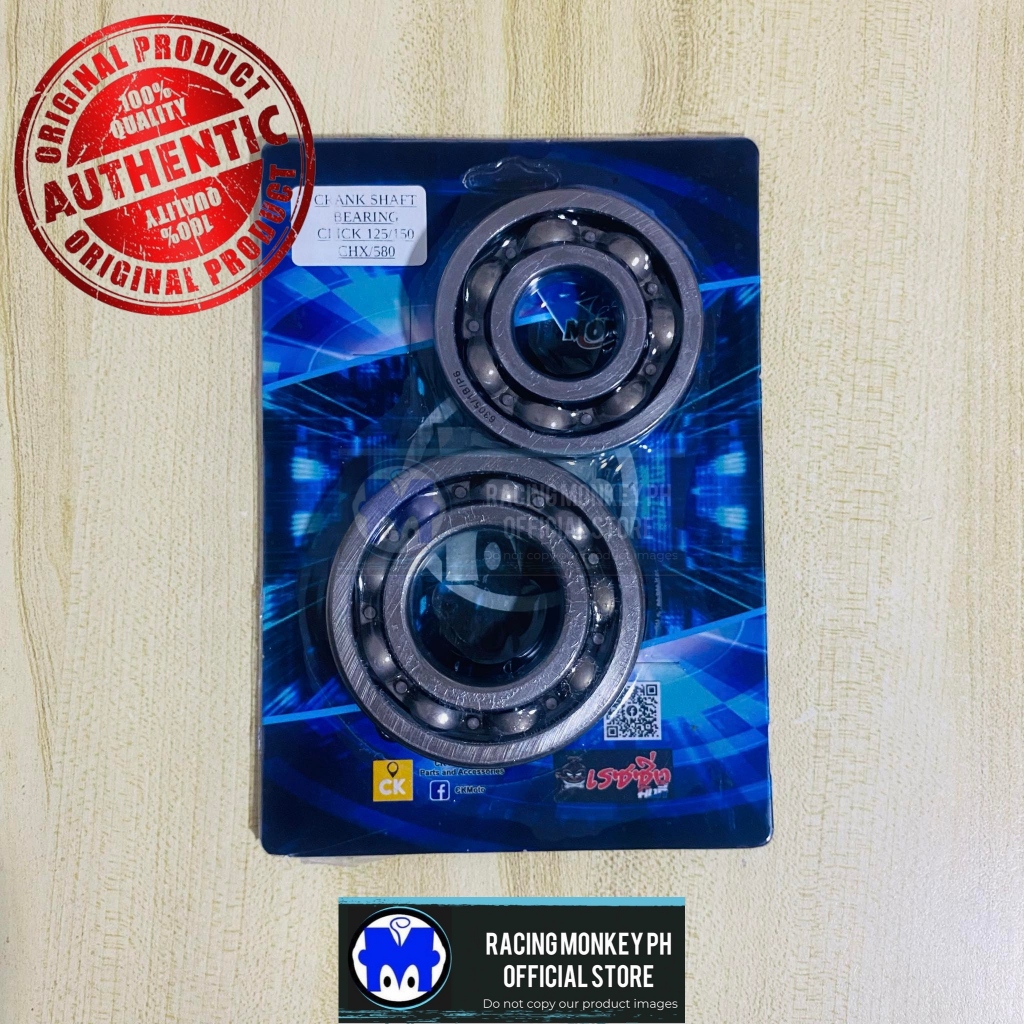 Crankshaft Bearing Set Stock/Standard Size (Click 125/Click 150) Racing ...