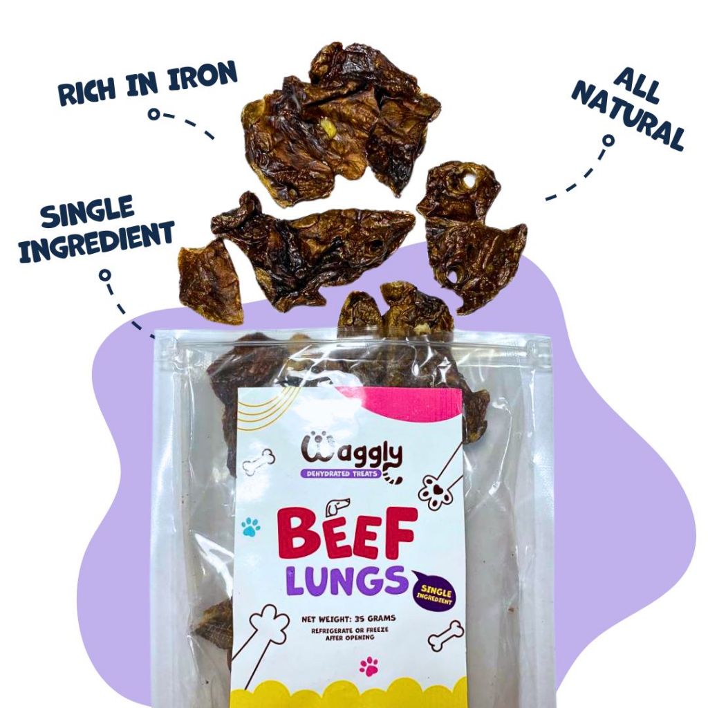 Dehydrated Beef Lungs for Dogs All Natural Dog Treat Shopee Philippines