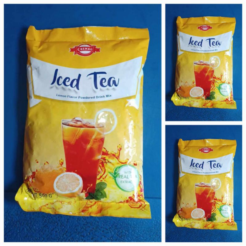 CHEMAG POWDERED DRINK MIX ICED TEA FLAVOR 1/2 KILO | Shopee Philippines