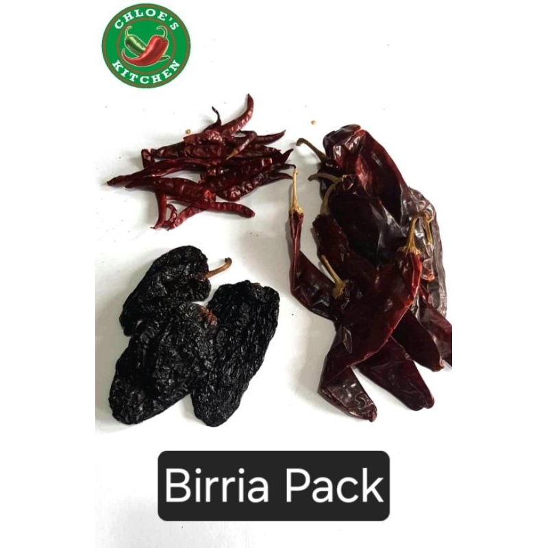 Mexican Birria Pack 50g / 100g Ancho Guajillo Arbol Chili Pepper Tacos