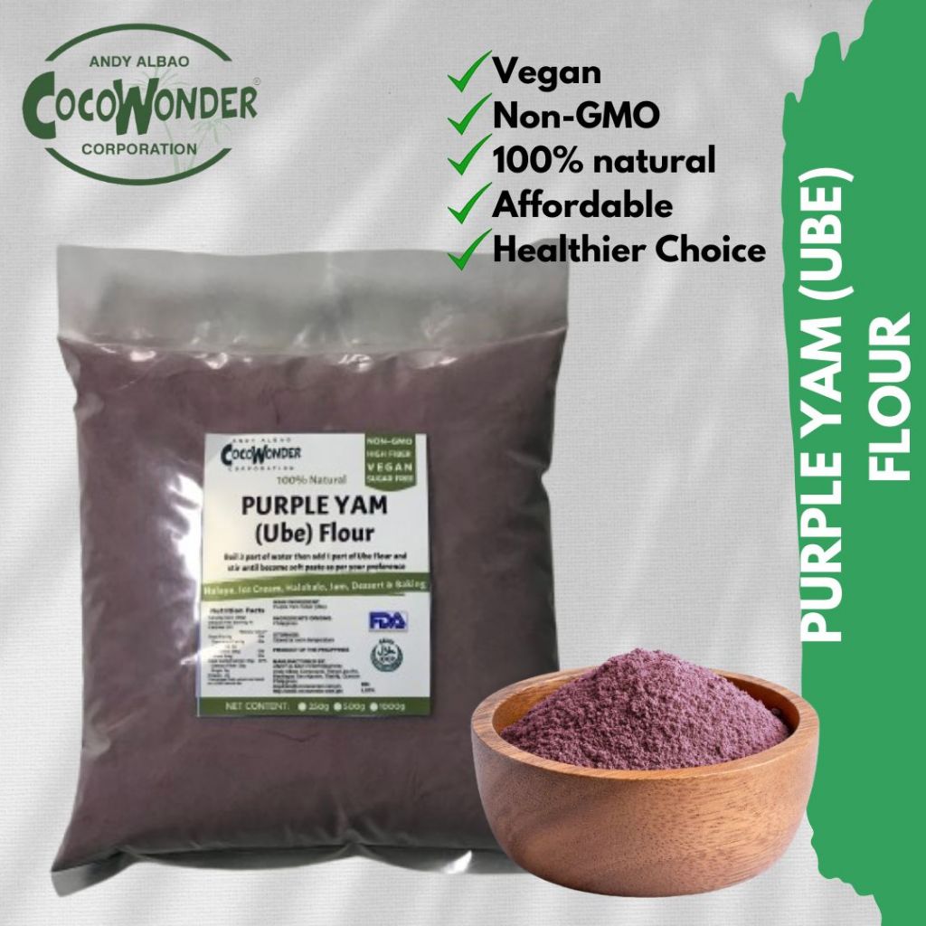 1kg STANDARD-PURPLE YAM UBE FLOUR - Very Fine Ube Flour, Just Plain and ...