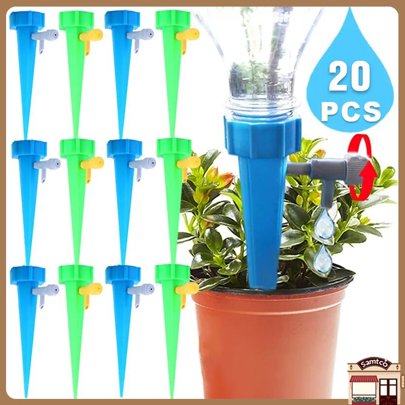 20pcs Plant Watering Spikes Auto Drippers Irrigation Devices Adjustable ...