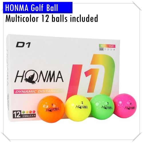 Honma 2024 D1-Ball Golfbälle 12er Box - Zertifizierte Golfbälle Für Mehr Distanz