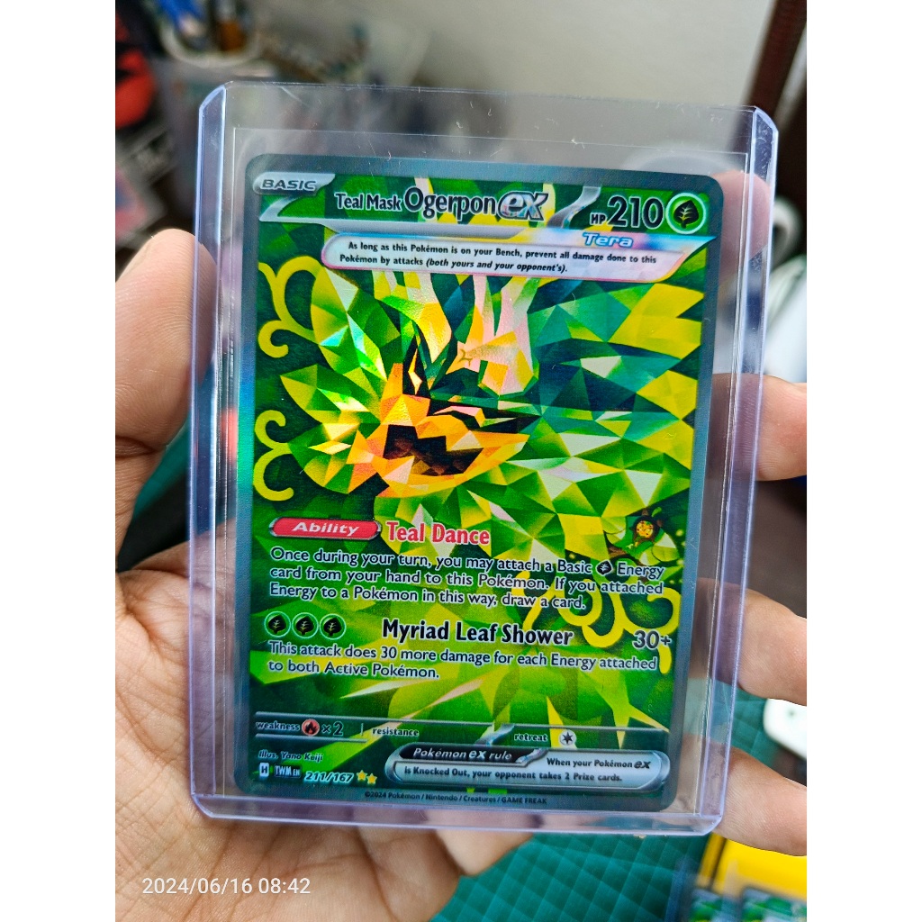 PROXY CARD - Teal Mask Ogerpon ex · Twilight Masquerade (TWM) #211 ...