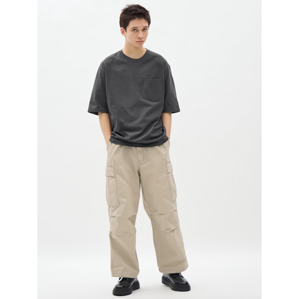 GU UNIQLO WIDE CARGO PANTS