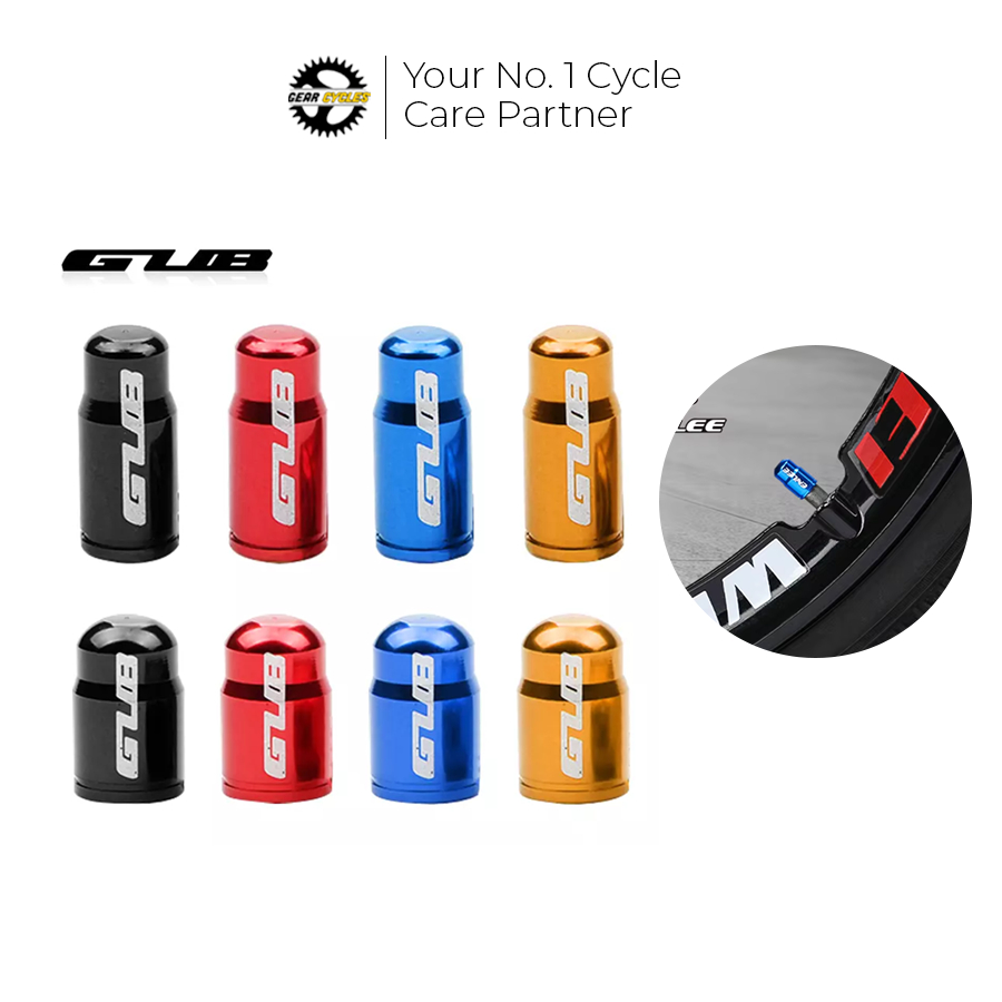 GUB Tire Valve Cap Cover Aluminum Presta Schrader Mountain Road Bike MTB  Bicycle Cap Gear Cycles