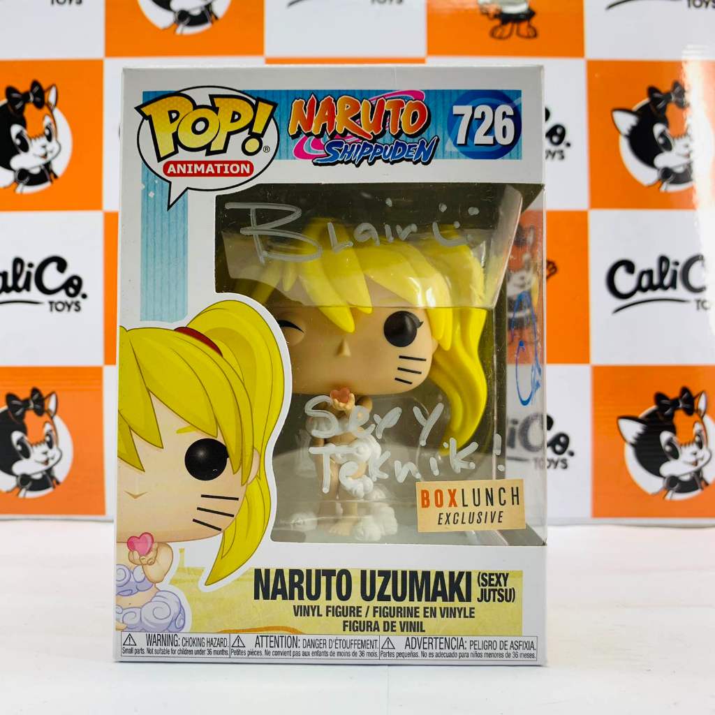 Funko Pop Animation Naruto Shippuden Naruto Uzumaki Sexy Jutsu Boxlunch Exclusive Signed