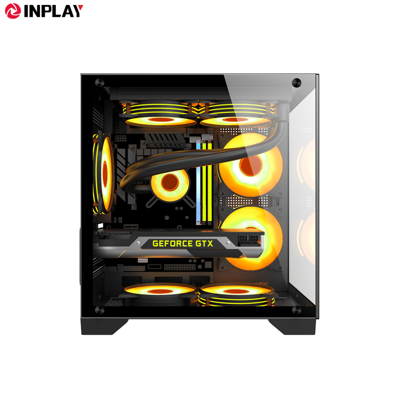 Inplay Seaview S100 Micro ATX Gaming Pc Case With Tempered Glass ...