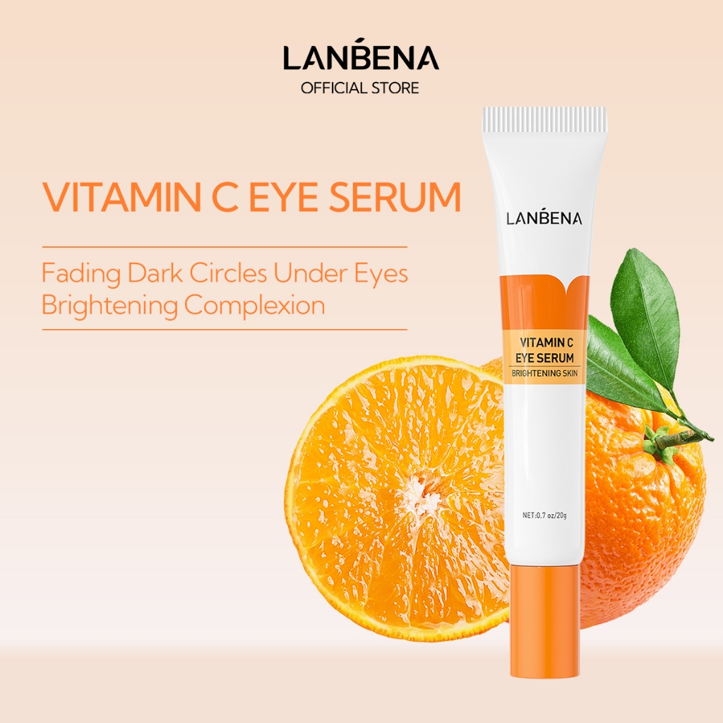 LANBENA Vitamin C Eye Serum Eye Cream Brightening Fading Dark Circles