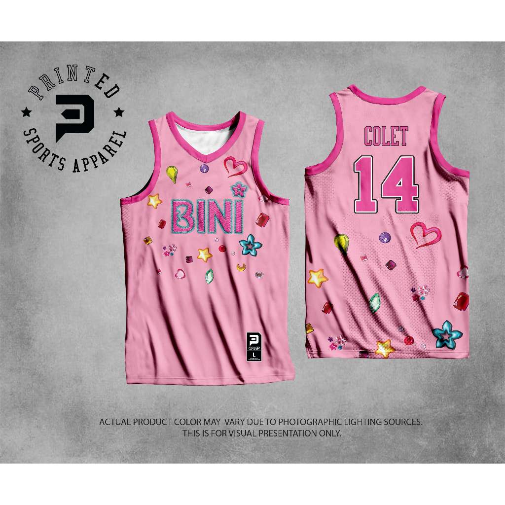 BINI PINK REGULAR CUT PSA FULL SUBLIMATED JERSEY | Shopee Philippines