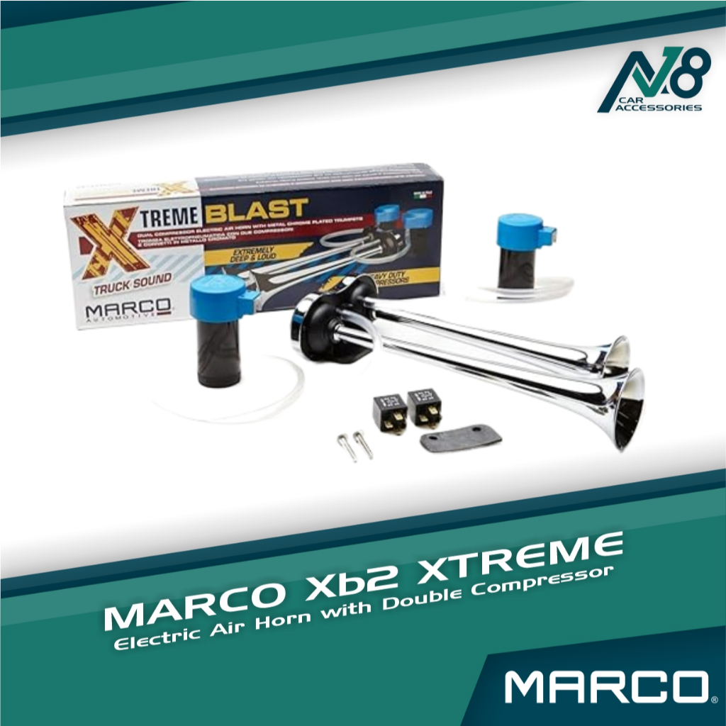 Marco Extreme Blast XB2 Powerful Electric Air Horn with Double