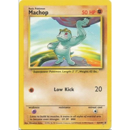 Pokemon TCG - Machop - Base Set - Common | Shopee Philippines