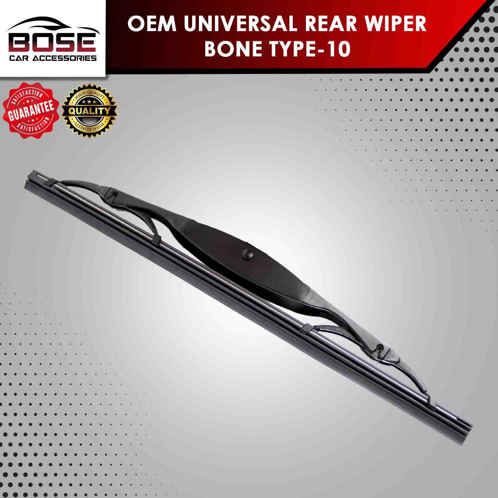 Bone Wiper Universal Windshield Wiper Blade for Rear Class A+ Rubber ...