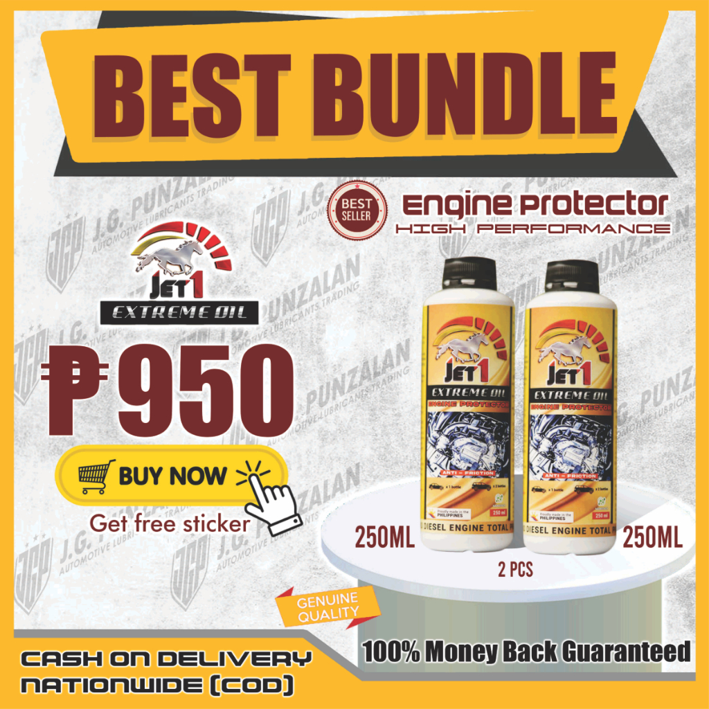 Jet1 Extreme oil Engine Protector (250mL BUNDLE) | Shopee Philippines