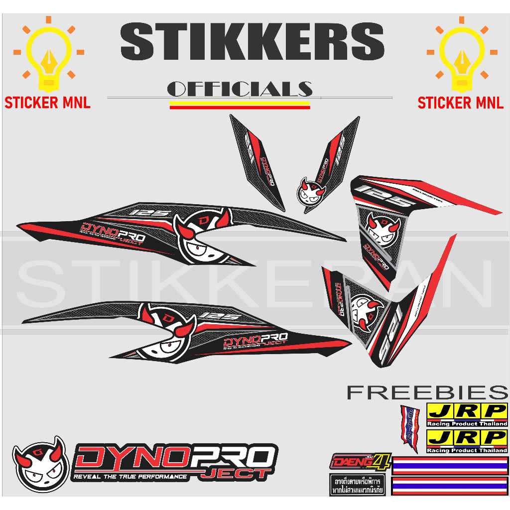 HONDA CLICK V2 DYNOPRO DESIGN DECALS | Shopee Philippines