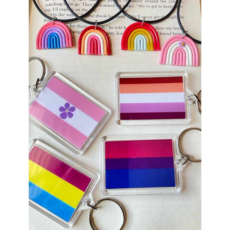 Pride Flags Collection Necklace , keychain ,Earrings By Craftistic ...