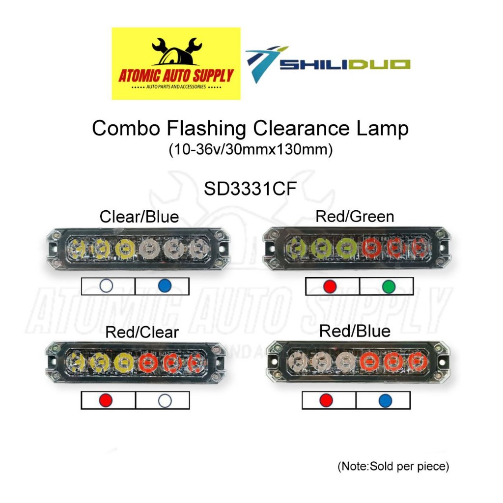 SHILIDUO DOUBLE FLASHING 6 LED STROBE LIGHTS FOR PNP/AFP/BFP/AMBULANCE ...