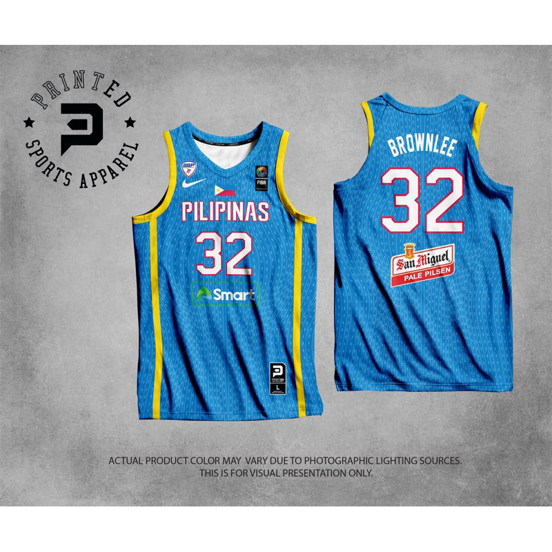 GILAS PILIPINAS 2024 FIBA OLYMPIC QUALIFIER NBA CUT BLUE FULL ...