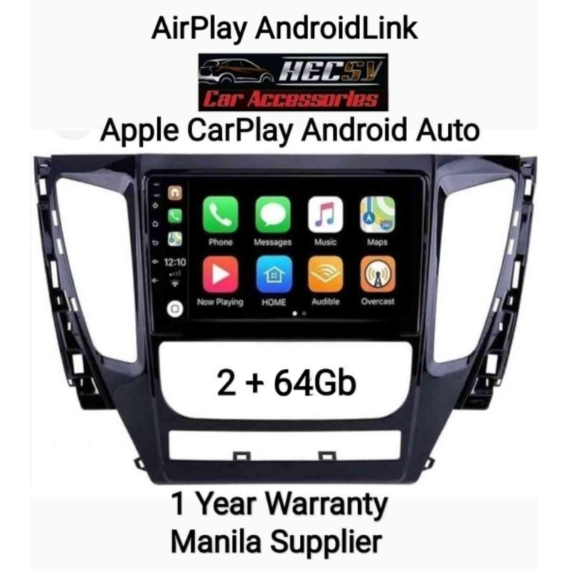 Montero Triton 2016 to 2023 Strada Onkyo Apple CarPlay Android Auto