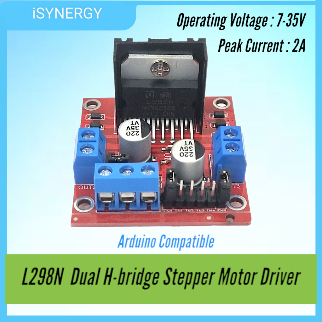 L298N Stepper Motor Driver L298 Dual H Bridge DC Arduino | Shopee ...