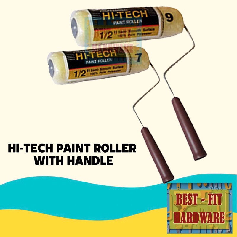 HITECH PAINT ROLLER (COTTON) wtih HANDLE / FILLER ONLY 7 INCHES / 9