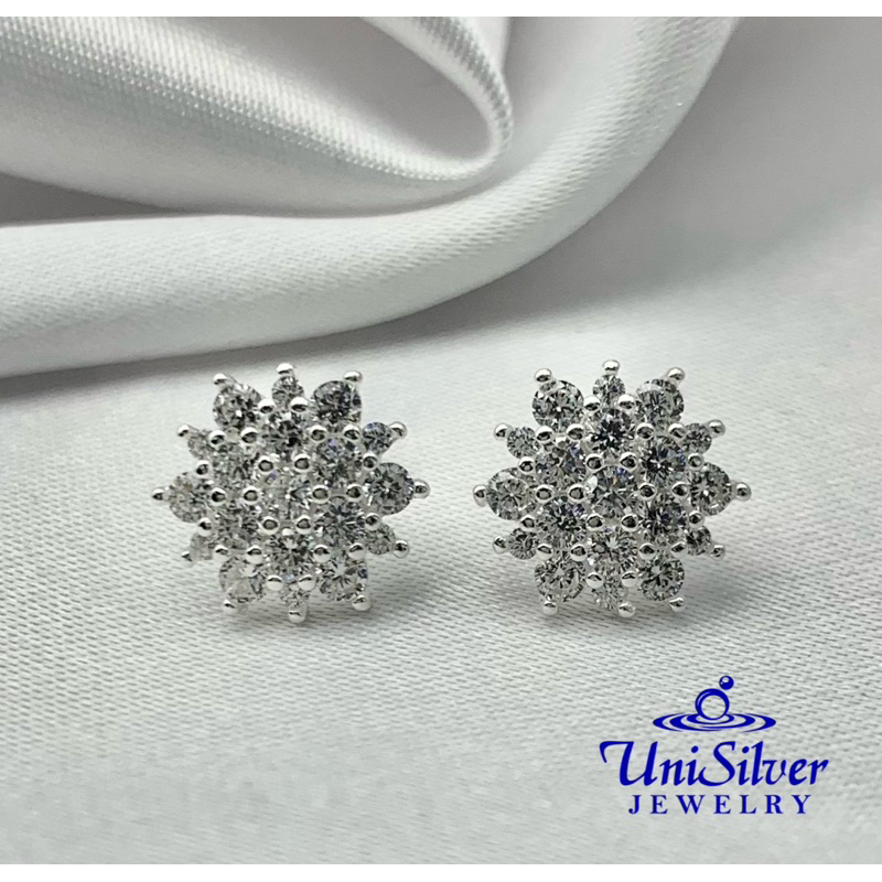 Unisilver 925 Sterling Silver Rositas Earrings Stud (ES535-1001 ...
