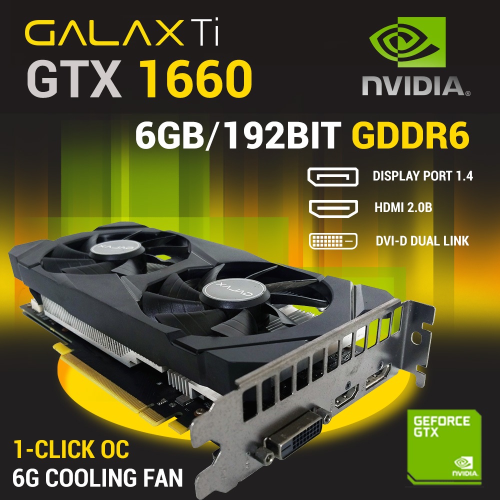 Galax Gtx Nvidia Geforce Gtx 1660 Super 6gb Ports [GAMING