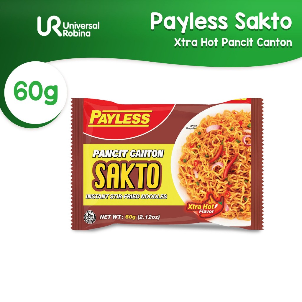 Payless Sakto Pancit Canton Xtra Hot (60g) | Shopee Philippines