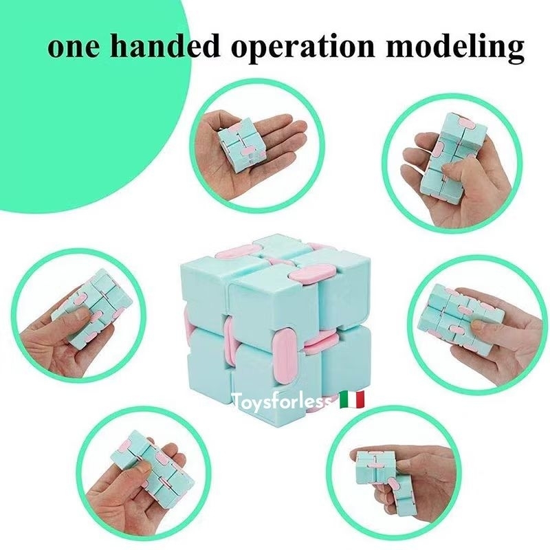 Infinity Cube MiNi Magic Rubiks Cube Random Color Sensory Montessori ...