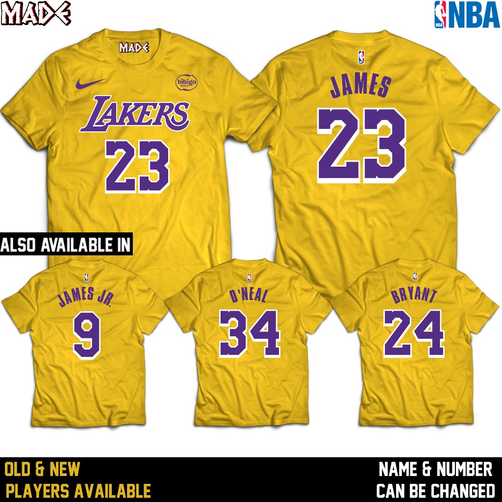 NBA - LA Lakers Lebron James Bronny Anthony Davis Kobe Bryant Shaq O ...