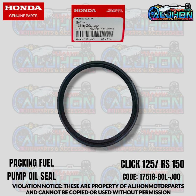 HONDA PACKING FUEL PUMP OIL SEAL FOR CLICK/RS150 17518-GGL-J00 (DUST ...