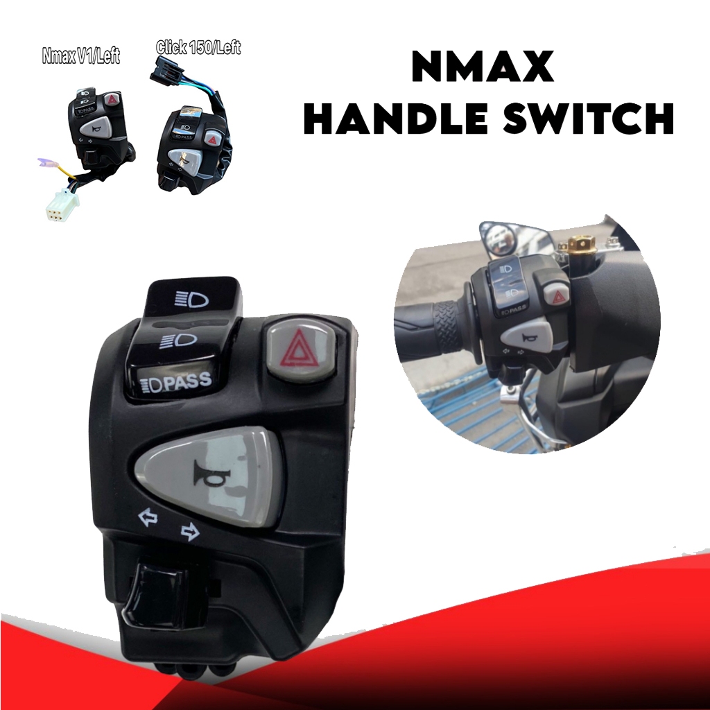Motorcycle Handle Switch Nmax v1 Or Click 150 Left Hand MOTORCYCLE NMAX ...