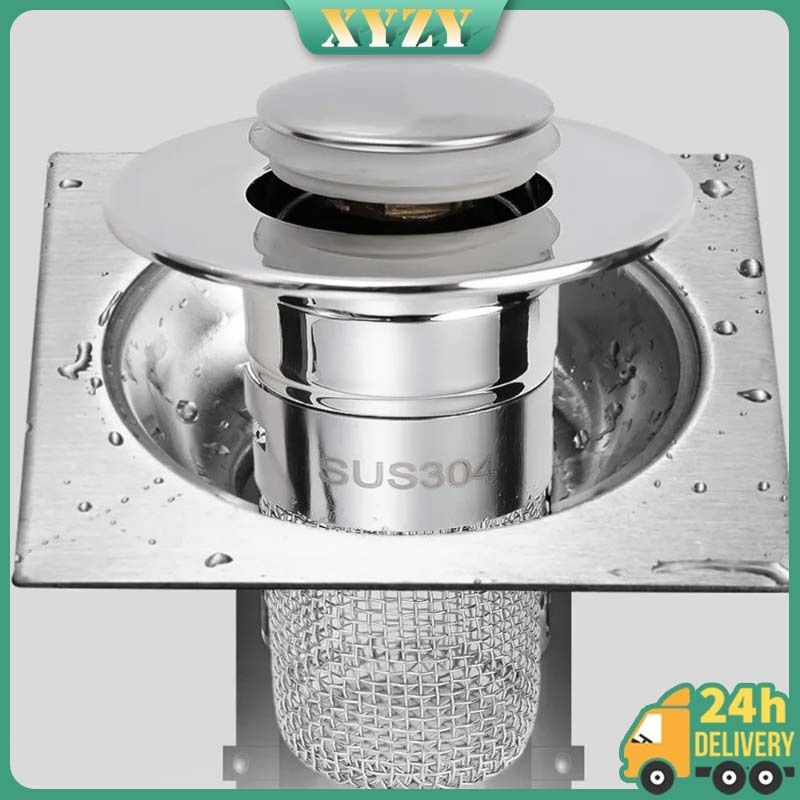 Stainless Steel Pop-Up Leak Plug Deodorant Mesh Spring Core Leak Plug ...