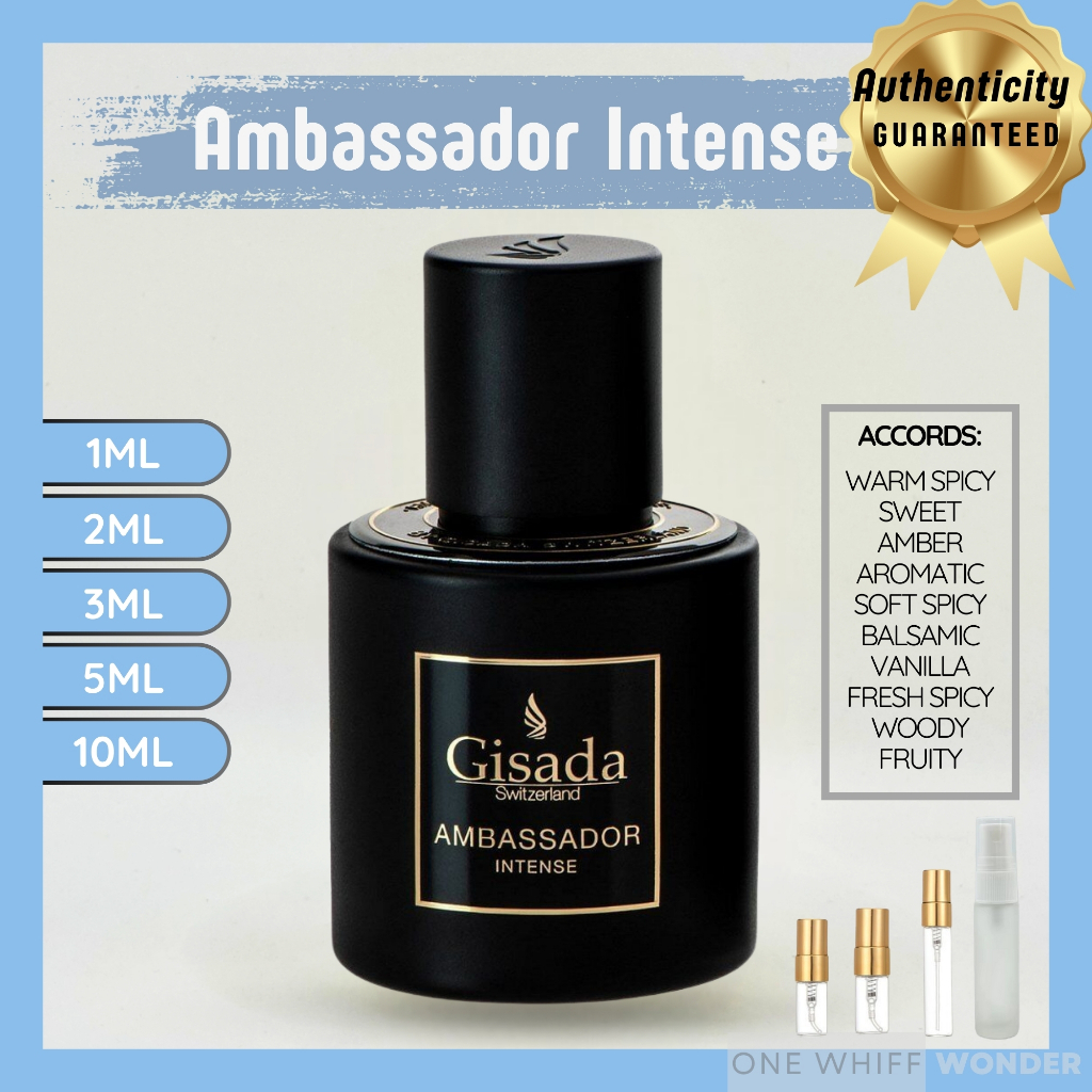 Gisada Ambassador Intense (Sauvage Elixir alternative)(1mL, 2mL, 3mL ...