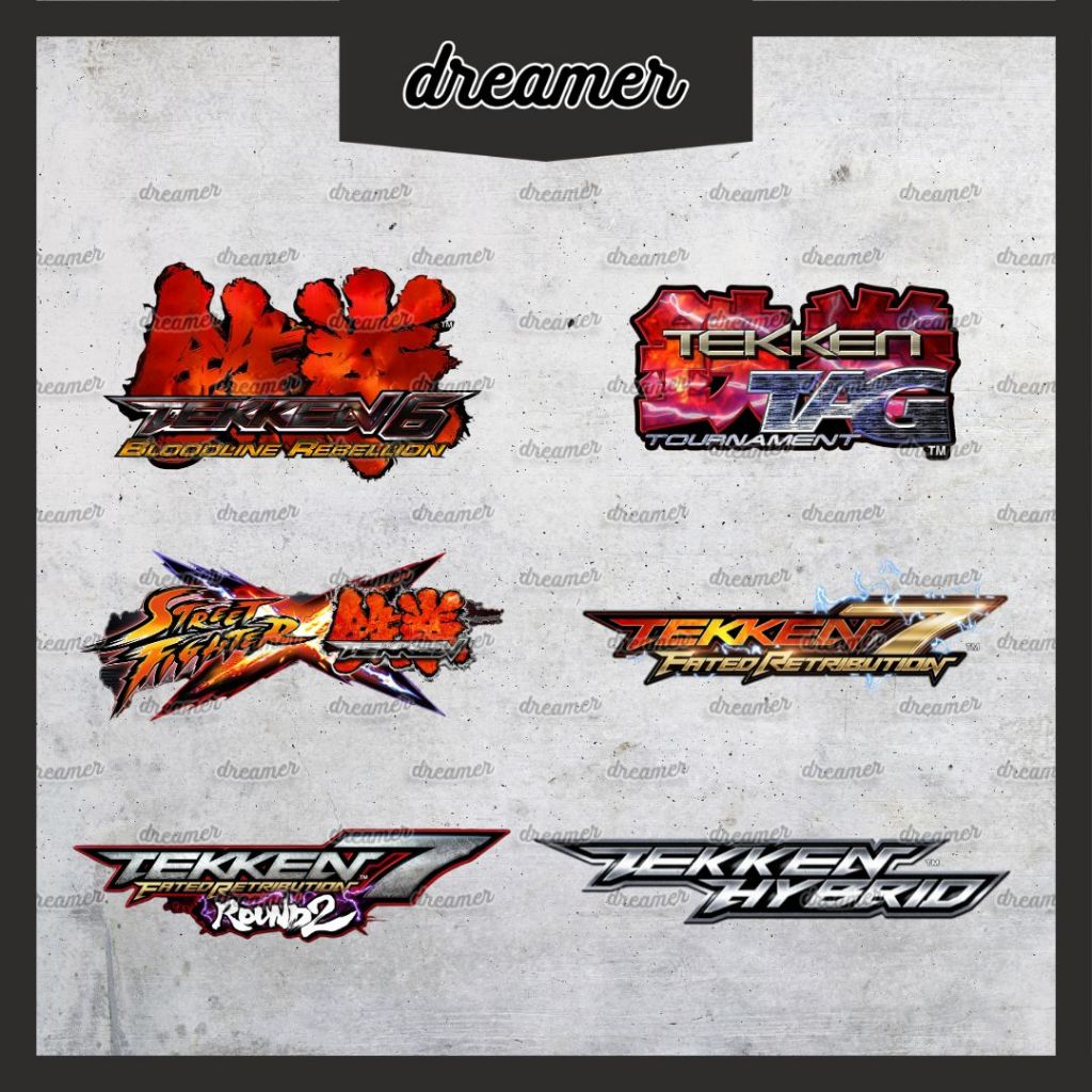 TEKKEN LOGOS BOMB STICKERS | TEKKEN FANBASE LOGOS GAMERS WATERPROOF ...