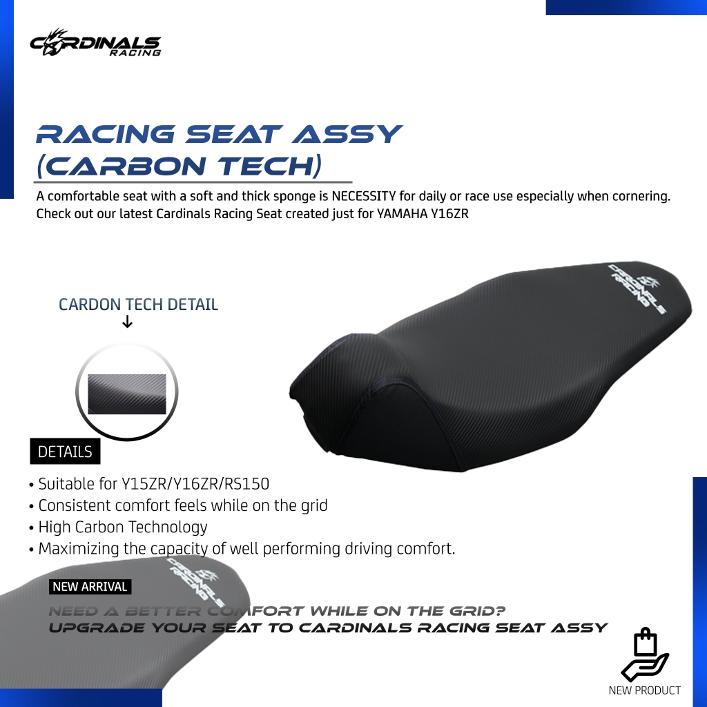 CARDINALS RACING - RACING SEAT ASSY (CARBON TECH) | Shopee Philippines