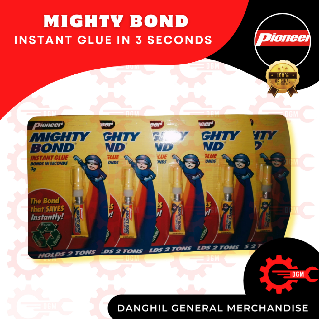 Pioneer Mighty Bond Instant Glue (3g) | Shopee Philippines